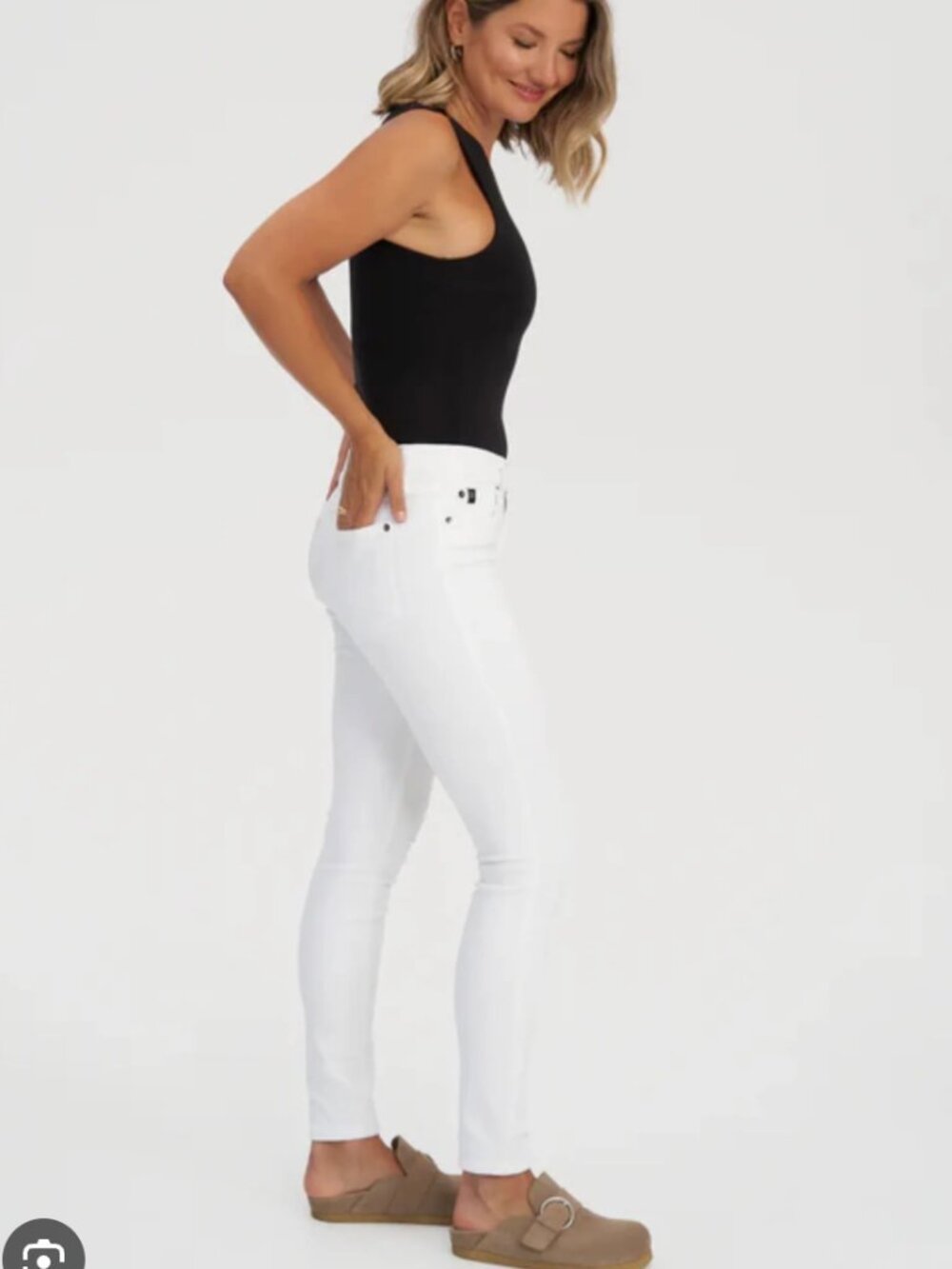 YOGA Jeans “Rachel” White Skinny Jeans